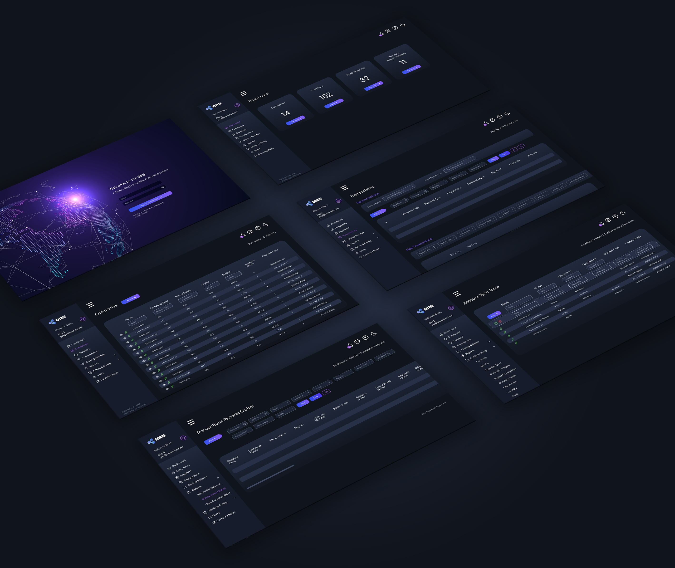 Bank Reconciliation System Dashboard